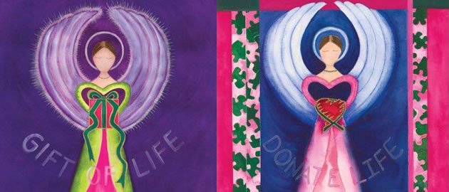 Donate Life watercolor art